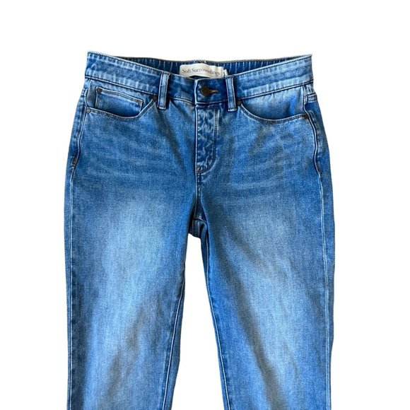 SOFT SURROUNDINGS Mid Rise Straight Leg Jeans Size Small - Picture 3 of 6